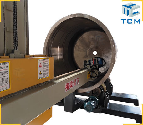 Inox Cylindrical Tank Shell Inner Exterior Surface Automatic Polishing Machine