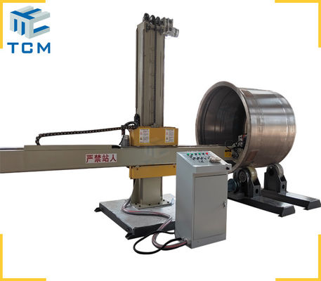 Inox Cylindrical Tank Shell Inner Exterior Surface Automatic Polishing Machine