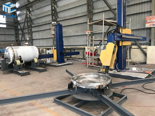 Polishing Automatic Dish End Making Machine For Tank Cap Surface Grinding Buffing