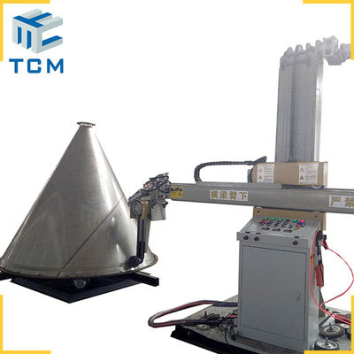 Steel Conical Shell Inner Outer Surface Automatic Dished End Polishing Machine