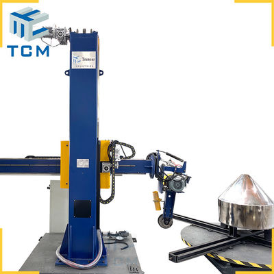 Steel Conical Shell Inner Outer Surface Automatic Dished End Polishing Machine