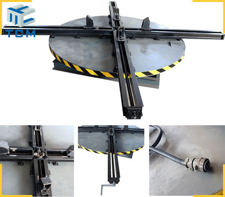 2 In 1 Automatic Polishing Machine For Steel Cylinder Tank Cap Surface Grinding Buffing