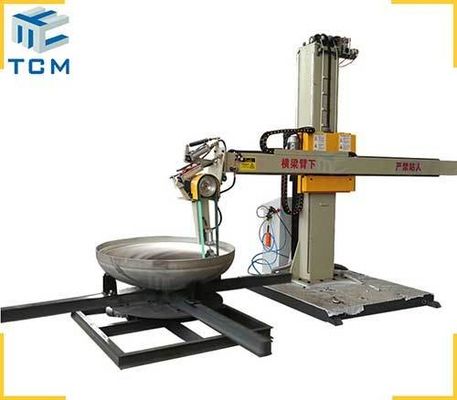 Interior Surface Steel Dish End Automatic Grinding And Polishing Machine