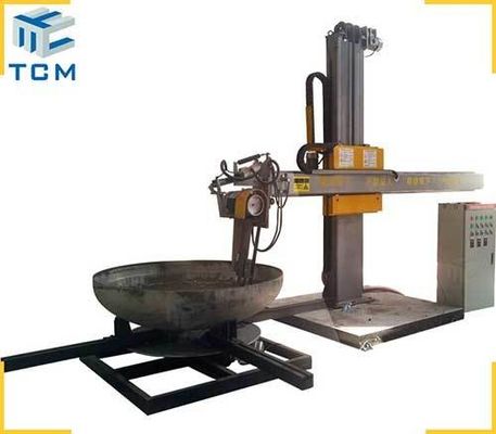 Interior Surface Steel Dish End Automatic Grinding And Polishing Machine