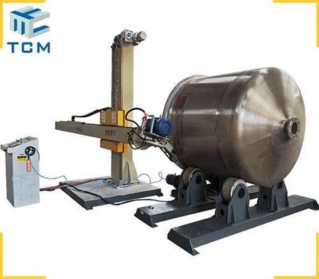 415V Steel Tank Shell Vessel Body Inside Outer Surface Automatic Metal Polishing Machine