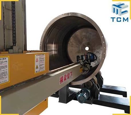 415V Steel Tank Shell Vessel Body Inside Outer Surface Automatic Metal Polishing Machine