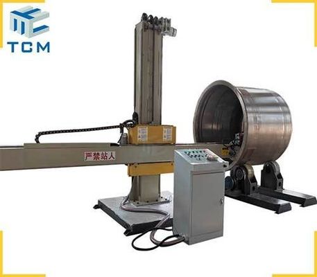 415V Steel Tank Shell Vessel Body Inside Outer Surface Automatic Metal Polishing Machine