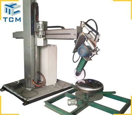 Dished End Surface Steel Dished Head Semi Automatic Polishing Machine