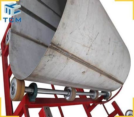 Automatic Weld Seam Finishing Machine For SS Tank Longitudinal Welding Seam Removal And Welding Line