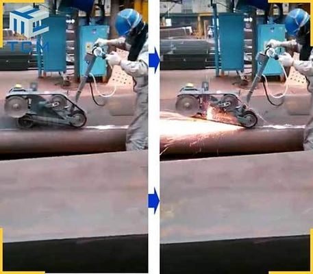 Flat Sheet Welded Joint Welding Line Grinding Polishing Machine 380V 400V 415V