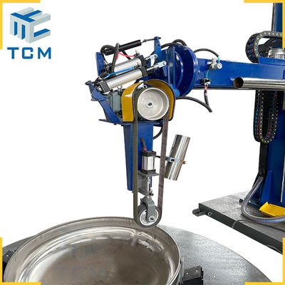 Dished End Surface Steel Dished Head Semi Automatic Polishing Machine