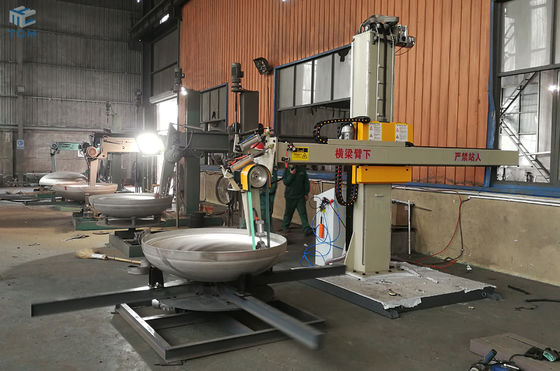 Steel Metal Tank Cap Outer Surface Automatic Polishing Machine
