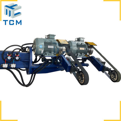 Double grinding heads high efficiency industrial tank vessel automatic polishing sanding machine