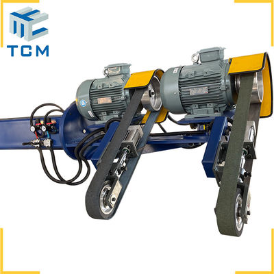 Double grinding heads high efficiency industrial tank vessel automatic polishing sanding machine