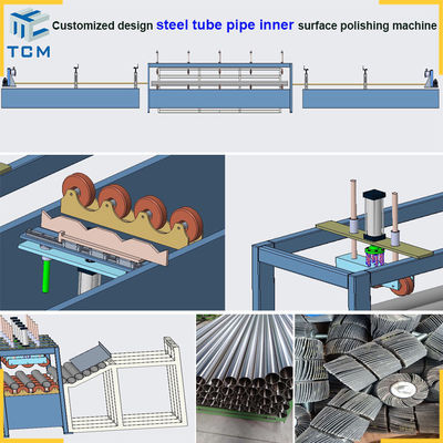 SS Pipe Inside Surface Mechanical Polishing Grinding Machine With CE